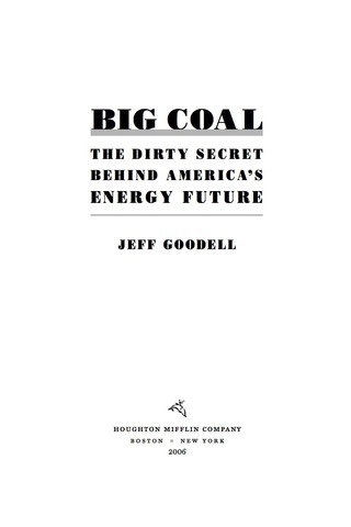 Cover image: Big Coal 9780618872244