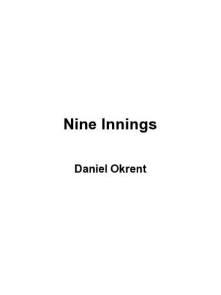 Cover image: Nine Innings 9780618056699
