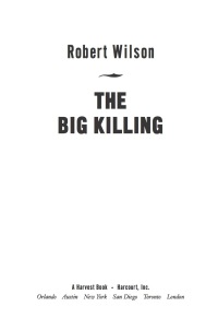 صورة الغلاف: The Big Killing 9780156011198