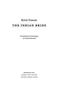 Immagine di copertina: The Indian Bride 9780156033367