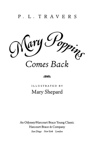 Cover image: Mary Poppins Comes Back 9780544439573