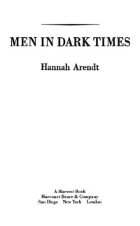 Titelbild: Men In Dark Times 9780156588904