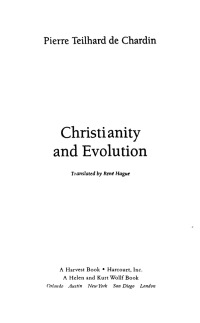 Imagen de portada: Christianity and Evolution 9780547543604