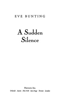 Titelbild: A Sudden Silence 9780152058685