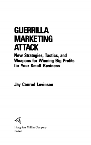 Cover image: Guerrilla Marketing Attack 9780395502204