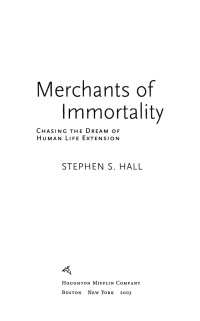 Imagen de portada: Merchants of Immortality 9780618492213