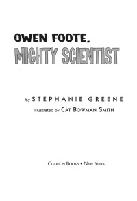 Cover image: Owen Foote, Mighty Scientist 9780618430161