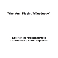 Cover image: What Am I Playing?/¿Qué juego? 9780618431694