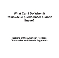 Cover image: What Can I Do When It Rains?/¿Qué puedo hacer cuando llueve? 9780618431700