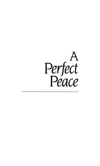 Cover image: A Perfect Peace 9780547563831