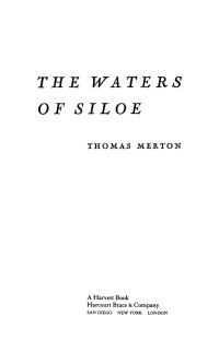 Cover image: The Waters of Siloe 9780547563954