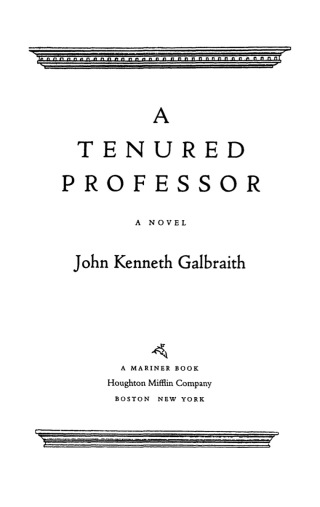 Cover image: A Tenured Professor 9780618154555