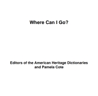 Cover image: Where Can I Go? 9780395874929