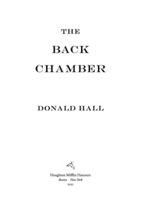 Imagen de portada: The Back Chamber 9780547645858
