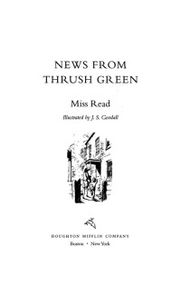 Imagen de portada: News from Thrush Green 9780618884407