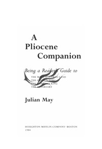 Cover image: A Pliocene Companion 9780395365168