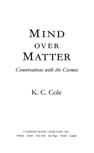 Cover image: Mind Over Matter 9780156029568