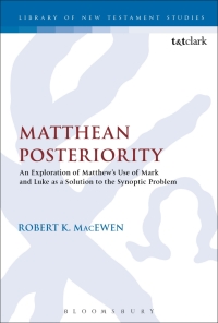 Cover image: Matthean Posteriority 1st edition 9780567364340