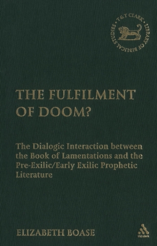 Cover image: The Fulfilment of Doom? 1st edition 9780567026729