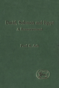 Cover image: David, Solomon and Egypt 1st edition 9781841270210