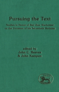 Cover image: Pursuing the Text 1st edition 9780567650078