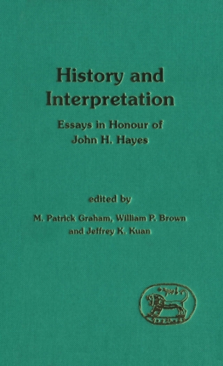 صورة الغلاف: History and Interpretation 1st edition 9780567112057