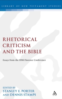 Cover image: Rhetorical Criticism and the Bible 1st edition 9781841270937