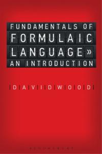 Imagen de portada: Fundamentals of Formulaic Language 1st edition 9780567186416