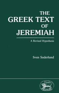 Cover image: Greek Text of Jeremiah 1st edition 9781850750284