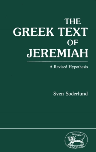 Cover image: Greek Text of Jeremiah 1st edition 9781850750284