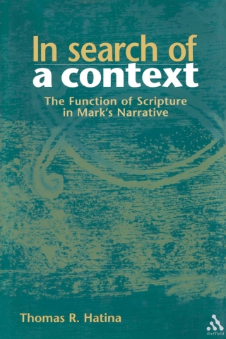 Cover image: In Search of a Context 1st edition 9780826460677