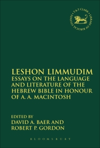 Cover image: Leshon Limmudim 1st edition 9780567664204