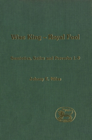 Imagen de portada: Wise King, Royal Fool 1st edition 9780567080936