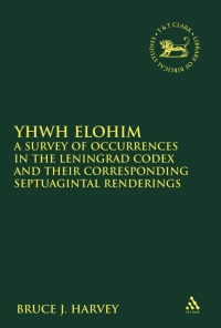 صورة الغلاف: YHWH Elohim 1st edition 9780567207487