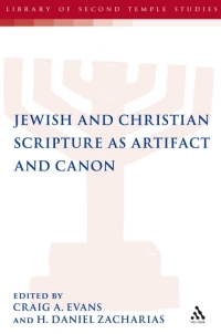 Titelbild: Jewish and Christian Scripture as Artifact and Canon 1st edition 9780567293299