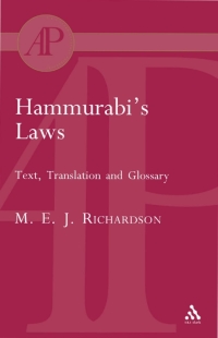 Imagen de portada: Hammurabi's Laws 1st edition 9780567081582