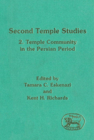 Imagen de portada: Second Temple Studies 1st edition 9780567112293