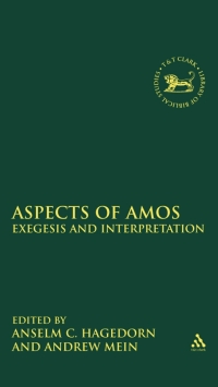 Imagen de portada: Aspects of Amos 1st edition 9780567406804