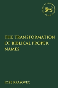 Cover image: The Transformation of Biblical Proper Names 1st edition 9780567688927