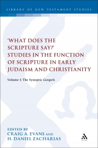 صورة الغلاف: What Does the Scripture Say?' Studies in the Function of Scripture in Early Judaism and Christianity 1st edition 9780567200815