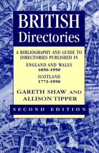 Cover image: British Directories 2nd ed 2nd edition 9780720123296