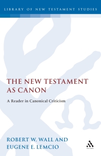 Cover image: The New Testament as Canon 1st edition 9781850753742