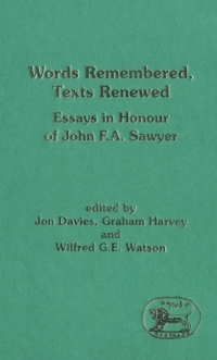 Cover image: Words Remembered, Texts Renewed 1st edition 9780567634238