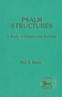 Cover image: Psalm Structures 1st edition 9780567207128