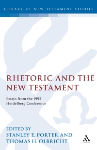 Omslagafbeelding: Rhetoric and the New Testament 1st edition 9781850754497