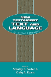 Imagen de portada: New Testament Text and Language 1st edition 9781850757955