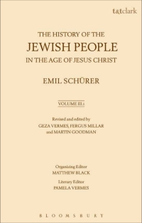 Imagen de portada: The History of the Jewish People in the Age of Jesus Christ: Volume 3.i 1st edition 9780567070241