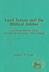 Cover image: Land Tenure and the Biblical Jubilee 1st edition 9781850753988