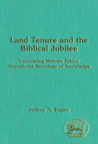 Cover image: Land Tenure and the Biblical Jubilee 1st edition 9781850753988