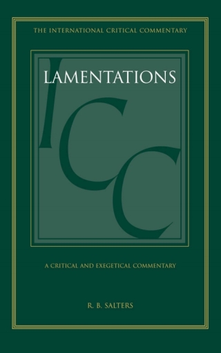 Cover image: Lamentations (ICC) 1st edition 9780567481672